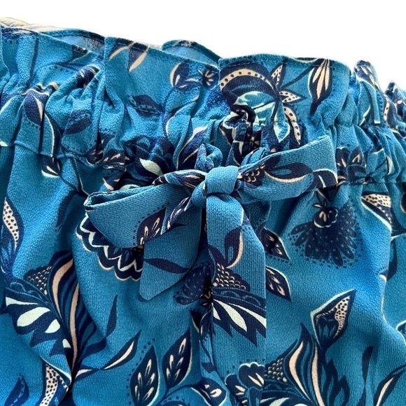 Lane Bryant Blue Floral Skirt with Elastic Waist and Pockets Size 14/16 NWOT - Picture 3 of 9